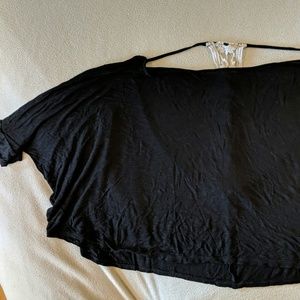 Midriff top with low back